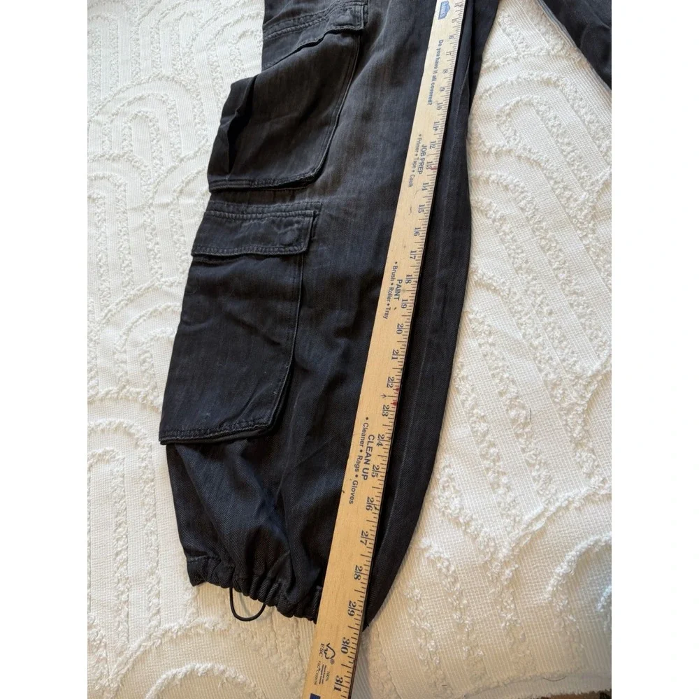 BLANKNYC Cargo Joggers Men 31 Black NEW Drawstring Tapered Utility Pants